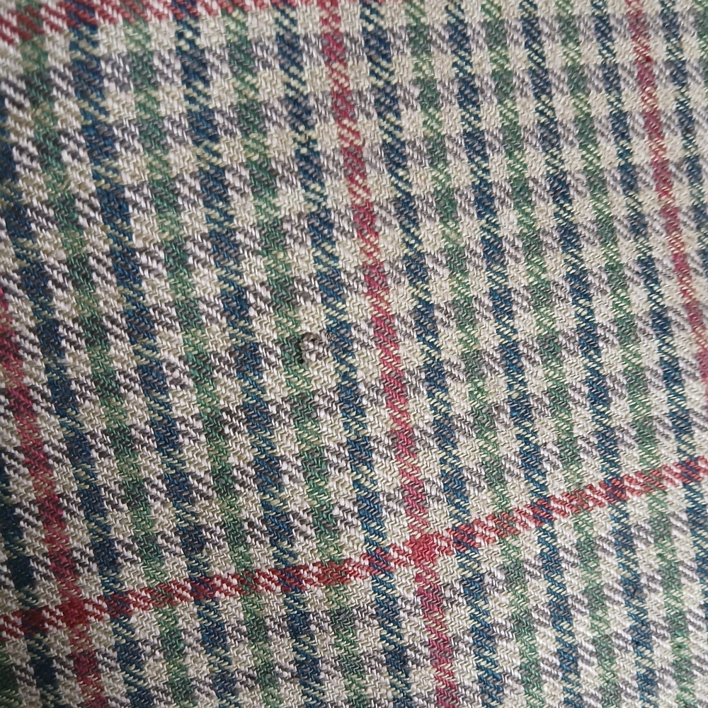 Doncaster Silks 100% Woven Silk Plaid Blazer Jacket Brown Green Red Womens 6 - Picture 14 of 14